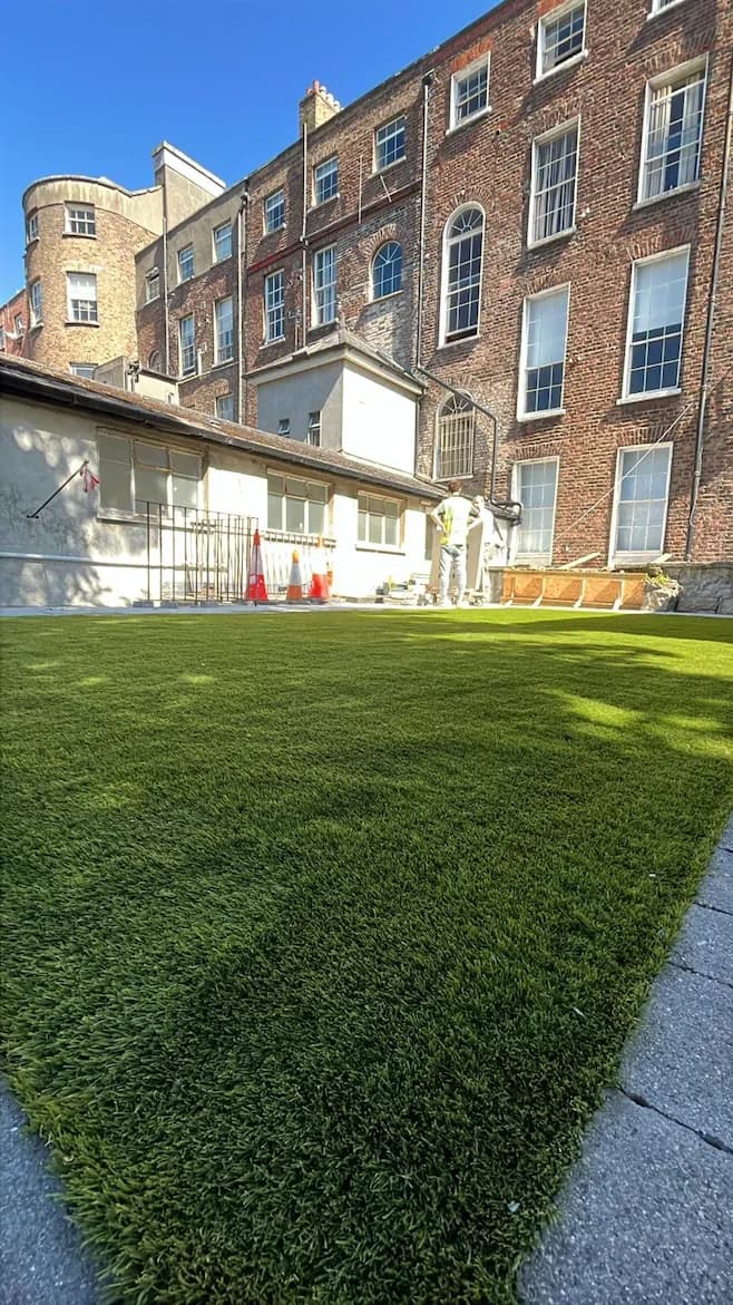 Artificial grass installation Dublin — project 1 by HomeZone Garden