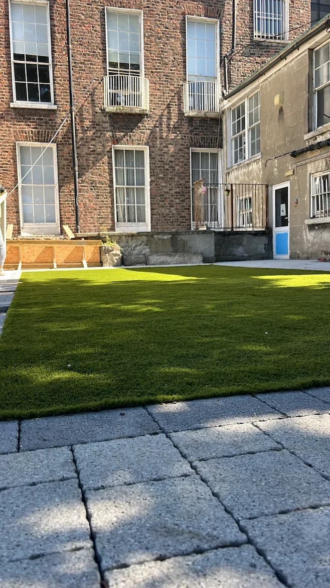 Artificial grass installation Dublin — project 2 by HomeZone Garden