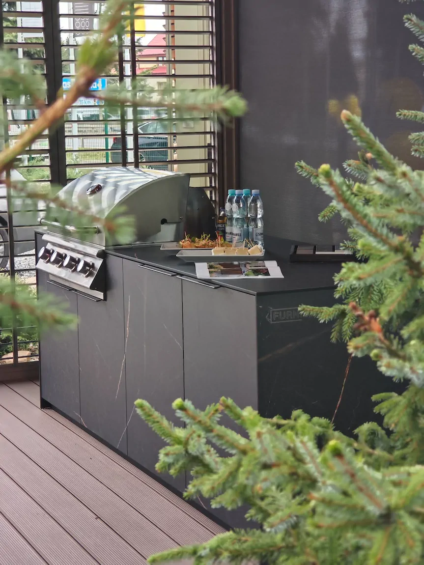Outdoor kitchen garden project by HomeZone Garden