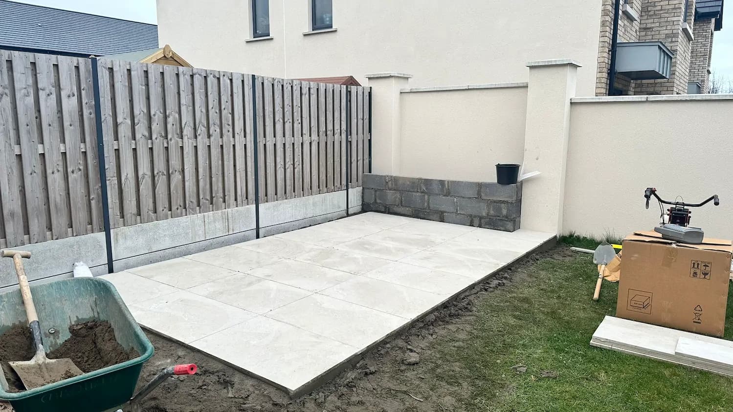 Patio Paving Front Project 10