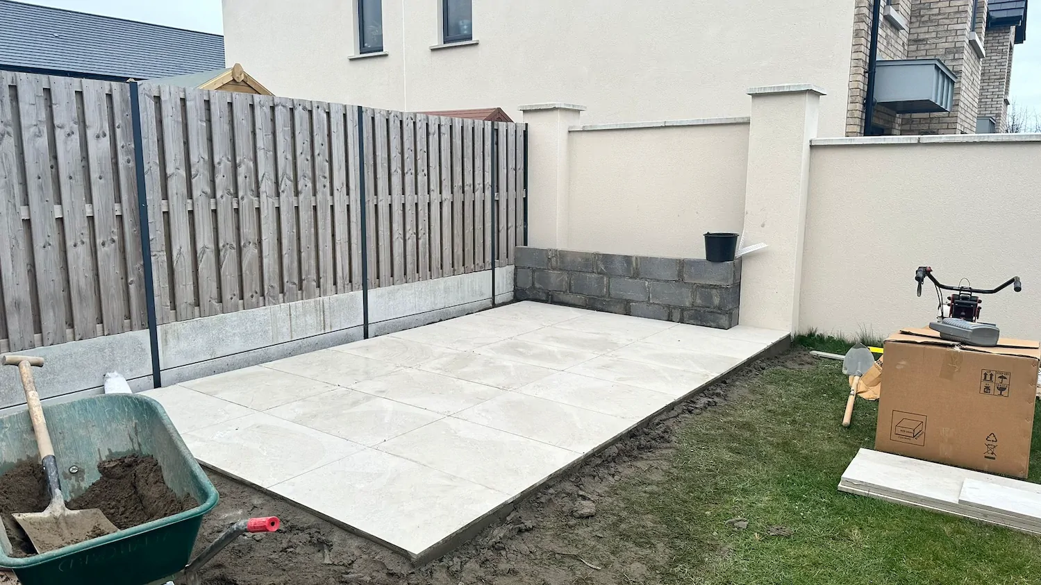 Patio Paving Front Project 10