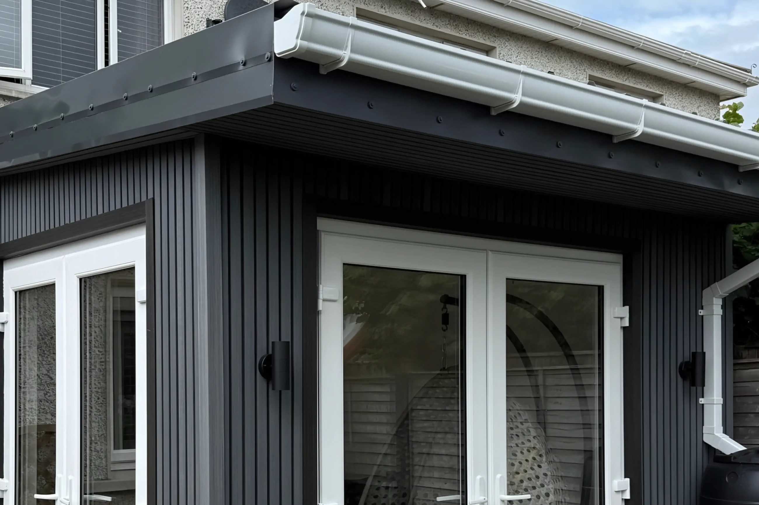 small house extension with composite cladding Lucan